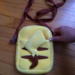 Pokemon pikachu butt crossbody plush purse